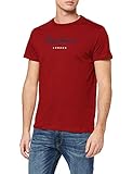 100 Prozent Baumwolle Pepe Jeans Herren Eggo T Shirt, Red (297merlot), XL EU