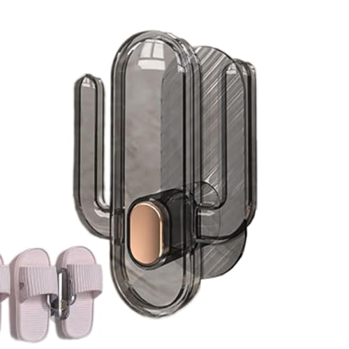 Soporte para zapatillas de pared, colgador de zapatillas de pared - Estante adhesivo para zapatos de pared para baño, soporte para zapatillas | Asegure un estante de organización de zapatos de drenaje