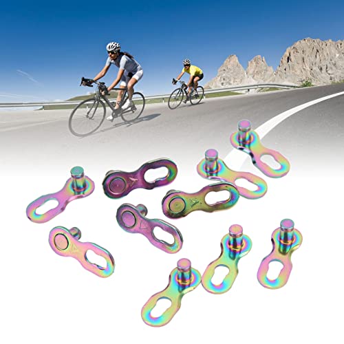 fivela de corrente de bicicleta, elo de corrente de bicicleta borda lisa colorida para substituição