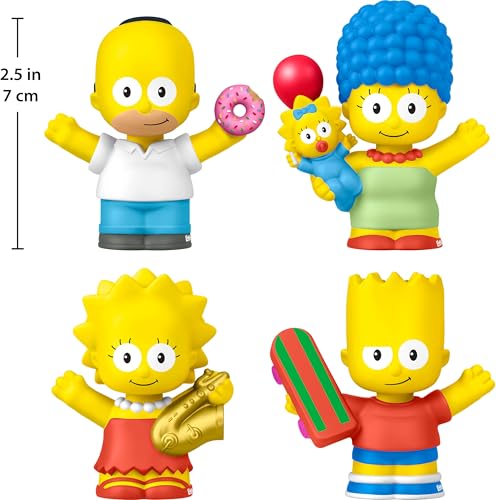 ​Little People Collector The Simpsons TV Series Special Edition Set for Fans, 4 Figures in a Display Package by Little People COLLECTOR - Image 5