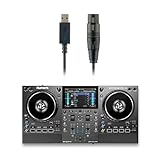 Numark Pack Contrôleur DJ Mixstream Pro Go et Interface DMX pour Musique Live, Sets DJ, Événements, Production Musicale