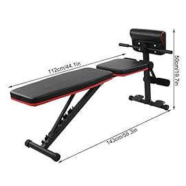 JYSD Foldable Dumbbell Bench 7 Gear Backrest Sit Up Abdominal Multifunctional Fitness Bench