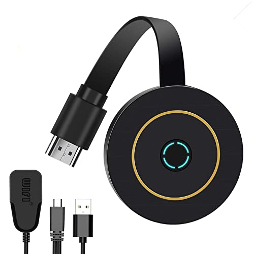 Dongle D'affichage sans Fil 2.4G, Récepteur D'affichage Portable WiFi 4K HDMI avec Miroir D'écran pour PC/Tablette/Téléphone vers Projecteur TV HD