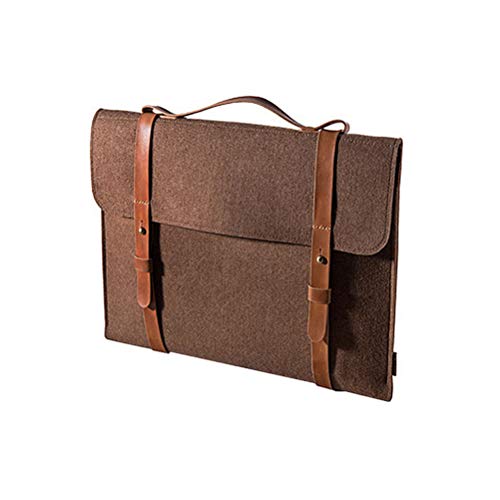 Uonlytech bolsa de feltro para laptop de 14 polegadas, capa protetora para computador, bolsa casual
