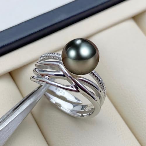 Tahitian Black Pearl Ring - Women's Fine Jewelry for Wife, Mom - Wedding, Birthday, Anniversary, Mother's Day, Christmas, Valentine's Day Gift2