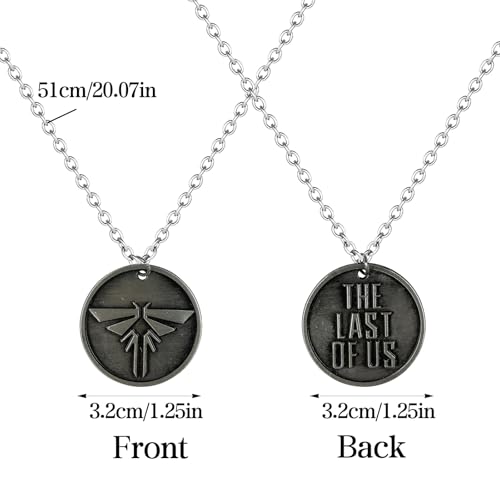 Elie&Eason The Last Us of Firefly Necklace, Unisex, Zinc, Necklace, Cosplay Accessories, Fans, Teens, Young Adults