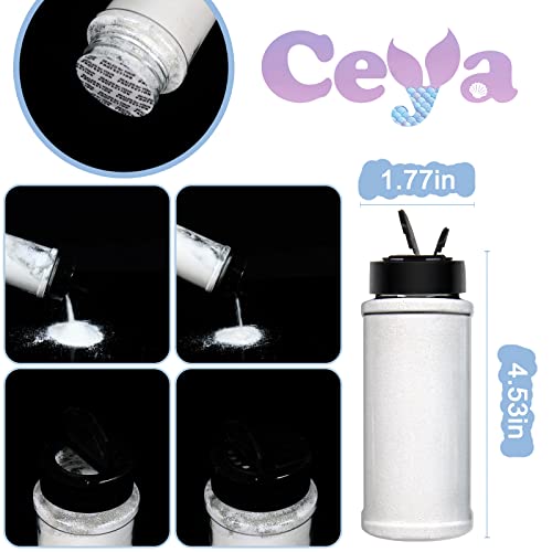 Ceya 3.5oz/ 100g Ultra Fine Glitter Powder Pearl White Glitter 1/128” 0.008” 0.2mm for Slime Epoxy Resin Craft Tumbler Jewelry Nail Art Festival Makeup Scrapbook Painting Wedding Cards - Image 4