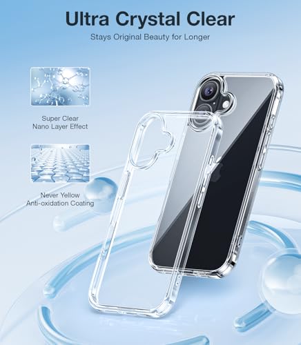 Coque transparente iPhone 16 pour éviter les rayures avec protections écran et objectif