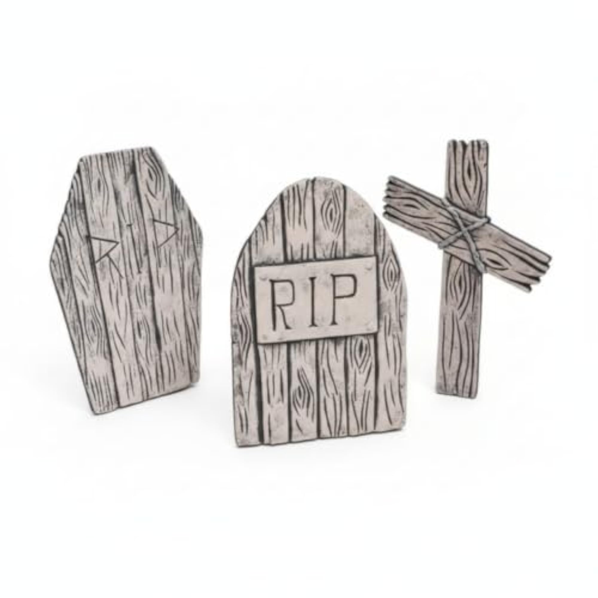 Weathered Finish Halloween Tombstone Prop Stone-Like Foam