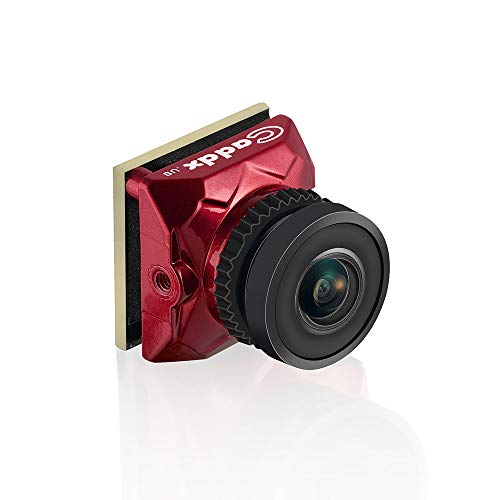 Caddx Ratel Newest FPV Camera 1/1.8'' Starlight HDR OSD 1200TVL 16:9 NTSC 2.1mm Lens for FPV Quadcopter Racing Drone (Red)