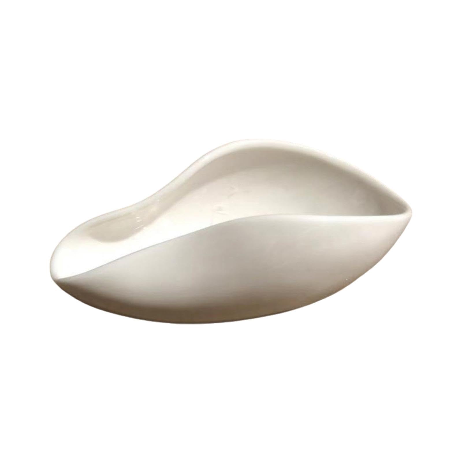 Tazón para café de cerámica blanca ideal para pesar granos y dosificar té en cocina u oficina