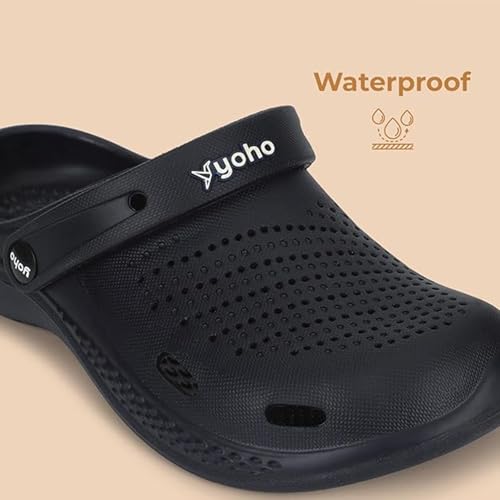 Image of YOHO Classic Clogs for Men | Cushioned Footwear | Lightweight | Waterproof l Stylish