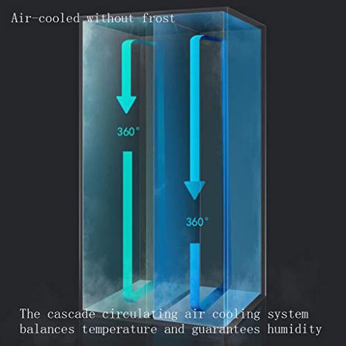 Wine Cooler Refrigerator -The Capacity is 220L Free-Standing Frost Free Compressor Wine Refrigerator for White and Red Wines with Digital Memory Tempe
