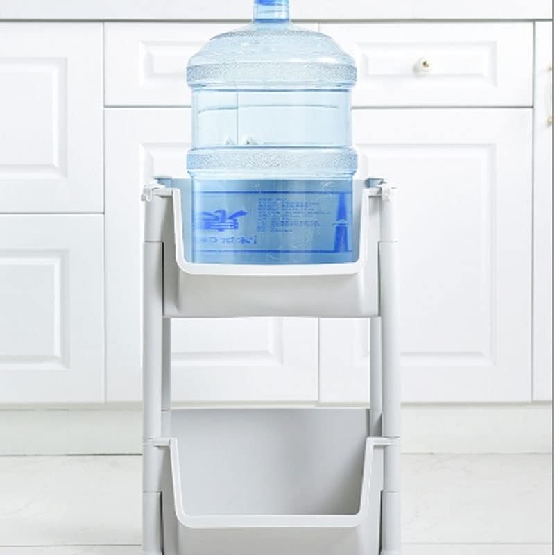 Kitchen Fruit and Vegetable Storage Rack Multi-layer Vegetable Rack Vegetable Basket Floor-standing Large-capacity Food Container Kitchen Countertop Organizer (Color : 4 flo (2 floors)