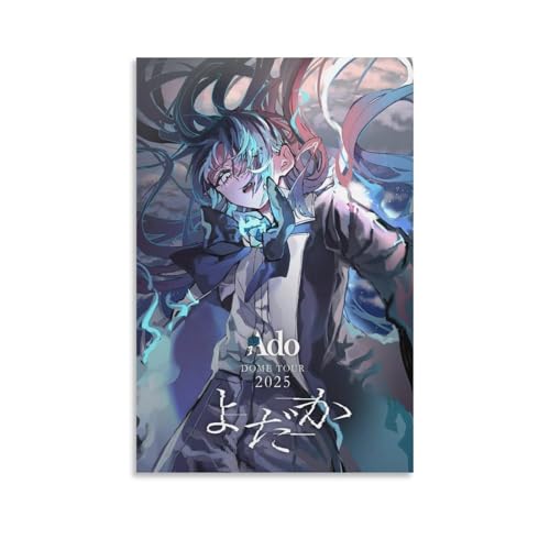 Ado �A�h �O�b�Y 2025 �A�[�g�p�l�� �L�����o�X �|�X�^�[ �ǃA�[�g �a�����M�t�g �z�[���A�[�g���[�N �����Ɋ|�����܂�08x12inch(20x30cm)