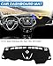 Cartist Dash Cover Fits for Jeep Cherokee 2014-2023 (NOT for Grand Cherokee) (Only Fits Cherokee Latitude) Dashboard Cover Mat for Cherokee Accessories