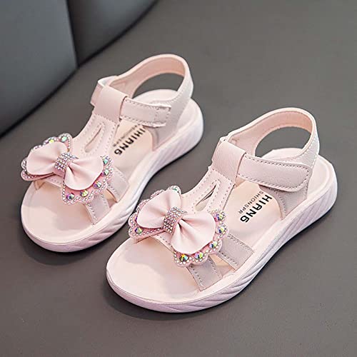 2025 Girls Sandals Kids Open Toe Ankle Strap Dress Shoes Wedding For Toddler Kids Bow Princess Shoes2