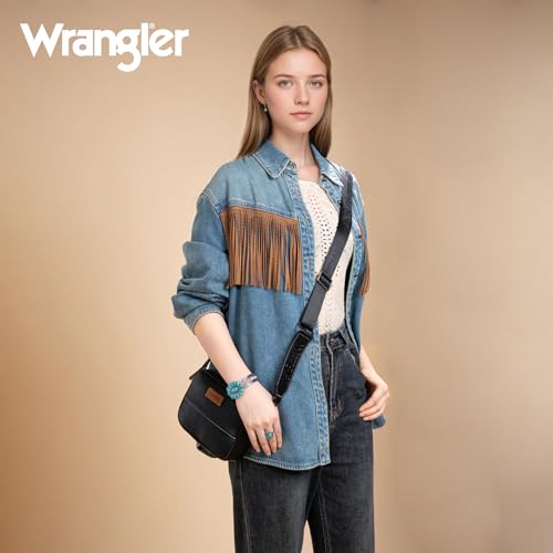 Image of Wrangler Small Crossbody Bags for Women Aztec Mini Purses with Guitar Strap | with Guitar Strap