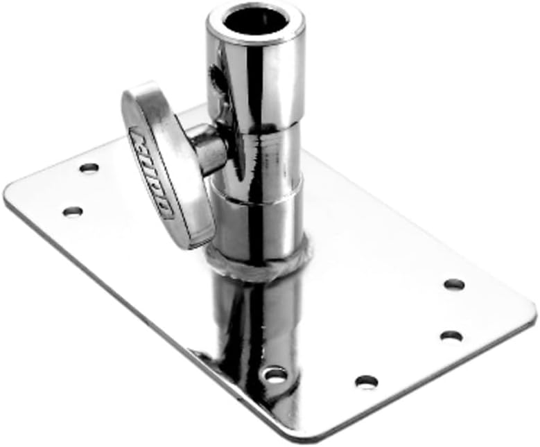 Kupo Baby Receiver Wall Plate, Steel Mount with 5/8" Locking Receiver for Lighting, Monitors, and Accessories in Studio Installations (KG008312)