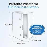 BOXEXPERT Fleet Verteilerkasten 600x400x200 mm lichtgrau mit graue Tür – Ansicht 6