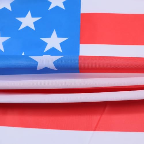 Drapeau américain résistant au vent extérieur mailles bloquées 170g
