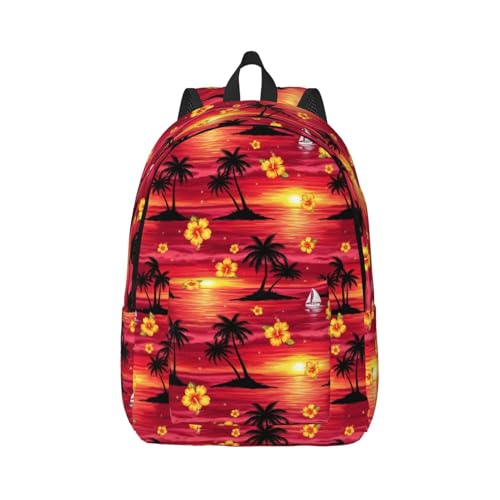 Sac à dos rouge femme pour voyager léger et aller à la plage cet été