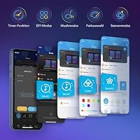 Govee WiFi LED Strip 5m, Smart RGB LED Streifen, App-steuerung, Musik Sync, Funktioniert mit Alexa und Google Assistant, Farbwechsel DIY Deko für Schlafzimmer Wohnzimmer – Ansicht 6