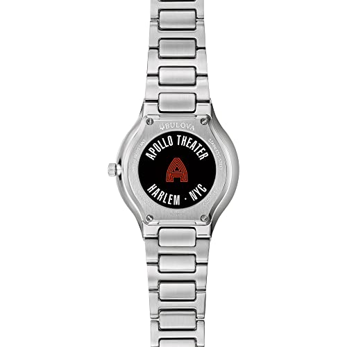 Montre à quartz Bulova acier inoxydable argenté 32mm cristal moderne