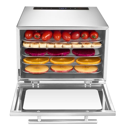 GASTROBACK #46604 Design Dörrautomat Mini Professional, kompakte Maße für kleine Mengen & knappe Stellflächen, hochwertiges Gastro-Edelstahlgehäuse, 400 Watt, Silber