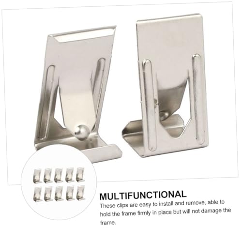 Image of Framed Oil Painting Frame Hooks 60pcs Photo Frame Spring Clips Easy Installati