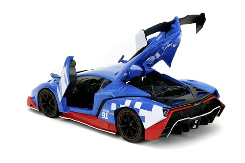 Jada Sonic Lamborghini 1:24 con figura de Sonic incluida miniatura 4