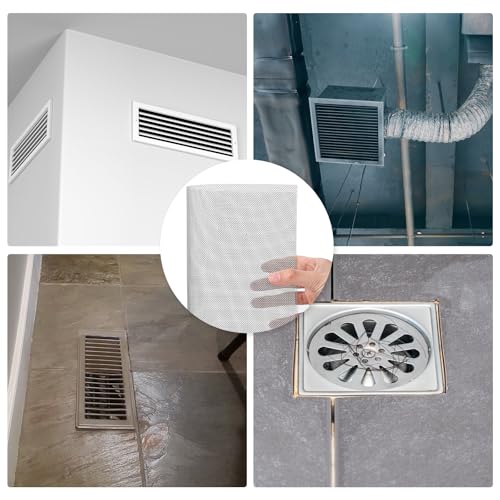 HonQiShiMY 8 Stück Edelstahlgewebe Drahtgitter, 30 x 21 cm 20 Mesh Fliegengitter Feinmaschig, Metallgewebe, schädlingssichere Insektengitter für Zuhause, Küche, Garten, Luftziegel, Lüftungsöffnungen