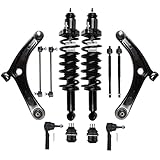 TFGCSG Struts Shock suspension kit for Dodge Caliber 2007-2012,for Jeep Compass 2007-2010 struts, for Jeep Patriot 2007-2010, Complete Struts Assembly Ball Joint Control Arm kit 12 Pcs