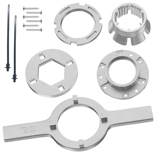 sdanbom W10324651 Hub Replacement with TB123A Washer Spanner Wrench - for Whirlpool Kenmore Maytag Washers - TB123A Spanner Wrench Replaces TB123A TB123B ERTB123A AP6832671 AP4503397
