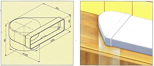 FABER S.p.A. 112.0157.298 Extensión de tubo accesorio para campana de estufa - Accesorio para chimenea (Extensión de tubo, 226 mm, 161 mm, 90 mm, 12,5 cm, 1 pieza(s))