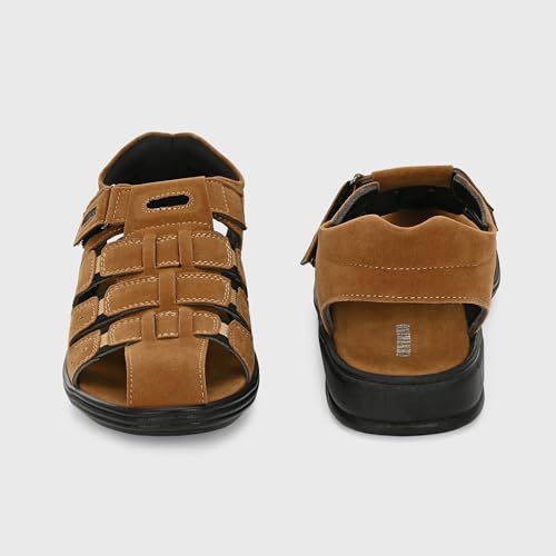Image of Centrino Sandal for Men | Grip Insole for Stability | Modern Look with Straps | Comfortable Casual look sandal for Men's (9267)