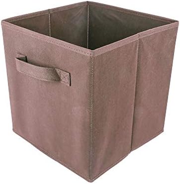 HomeSailing EU Unit Storage Box Cube for Clothes Laundry Wardrobe Underwear Storage Organiser Bedroom Kids Toys Canvas Storage Box Bin Fabric Collapsible with Handle (x2, Dark Purple)