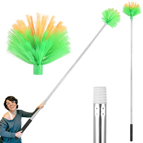 Cobweb-Duster-with-Extension-Pole-59-Stainless-Steel-Ceiling-Fan-Duster Cobweb Duster with Extension Pole, 59" Stainless Steel Ceiling Fan Duster - Image 1