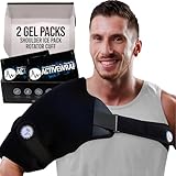 ActiveWrap Shoulder Ice Pack Wrap with Reusable Hot & Cold Packs - Rotator Cuff Ice Therapy - Large/X-Large