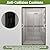 Bathlink Shower Door 44-48" W * 72" H, Matte Black Double Sliding Shower Door with 1/4"(6mm) Tempered Glass, Shower Glass Door Easy to Clean
