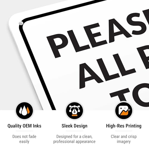 Image of Package Delivery Sign, Delivery Instructions Deliver All Package Garage Porch Sign, 10x14 Inches, Rust Free .040 Aluminum, Fade Resistant, Made in USA