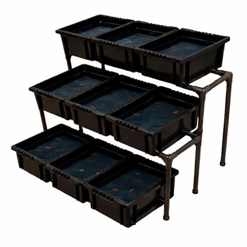 メダケース メダカ飼育ラック 2段6個置き NV BOX13専用設計 屋外 ベランダ 水換え・選別がラク　R26