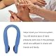 4 Stück Akupressur-Clip, Tragbarer Daumenform-Akupressur-Handclip, Handdruckpunkt-Clip mit Magnet, Migräne-Entlastungsclip (Blau)