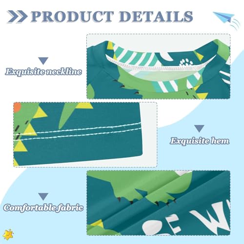 Aflyko Kid Rashguard Shirt Crocodile Be Wild Boys Girls Swimsuit Top3