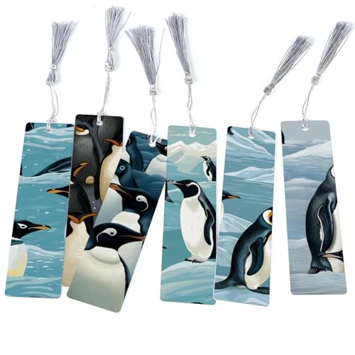 Marque-pages pingouin mignon accessoire de lecture livre broché