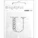 Produktbild Kaisercraft Bling Alphas Self-Adhesive Rhinestone Letter 1.375"-Silver Crystal - U