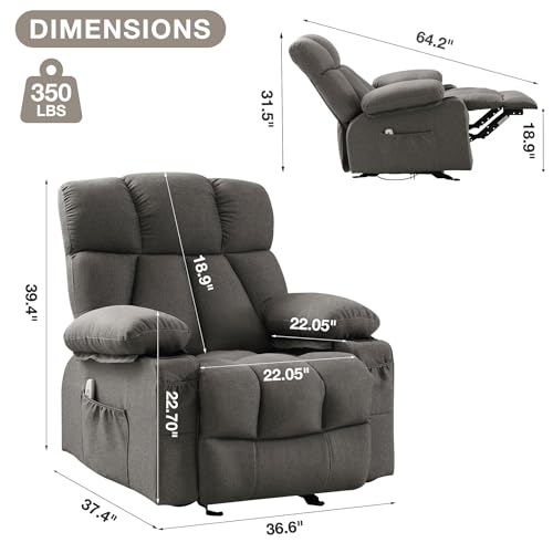 Sillón reclinable ergonómico negro miniatura 2