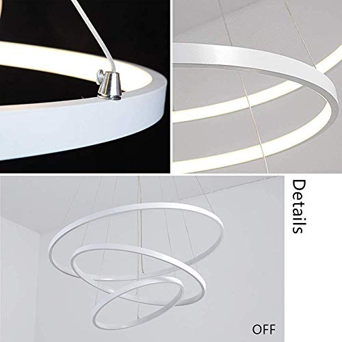 Plafonnier LED moderne 80cm LiChA blanc froid avec télécommande