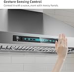 IKTCH 30" Wall Mount Range Hood, 900 CFM Ducted/Ductless with 4 Speed Fan, Pure Stainless Steel 30-inch Range Hood Featuring Gesture Sensing & Touch Control for a Smarter Life IKP02R-30