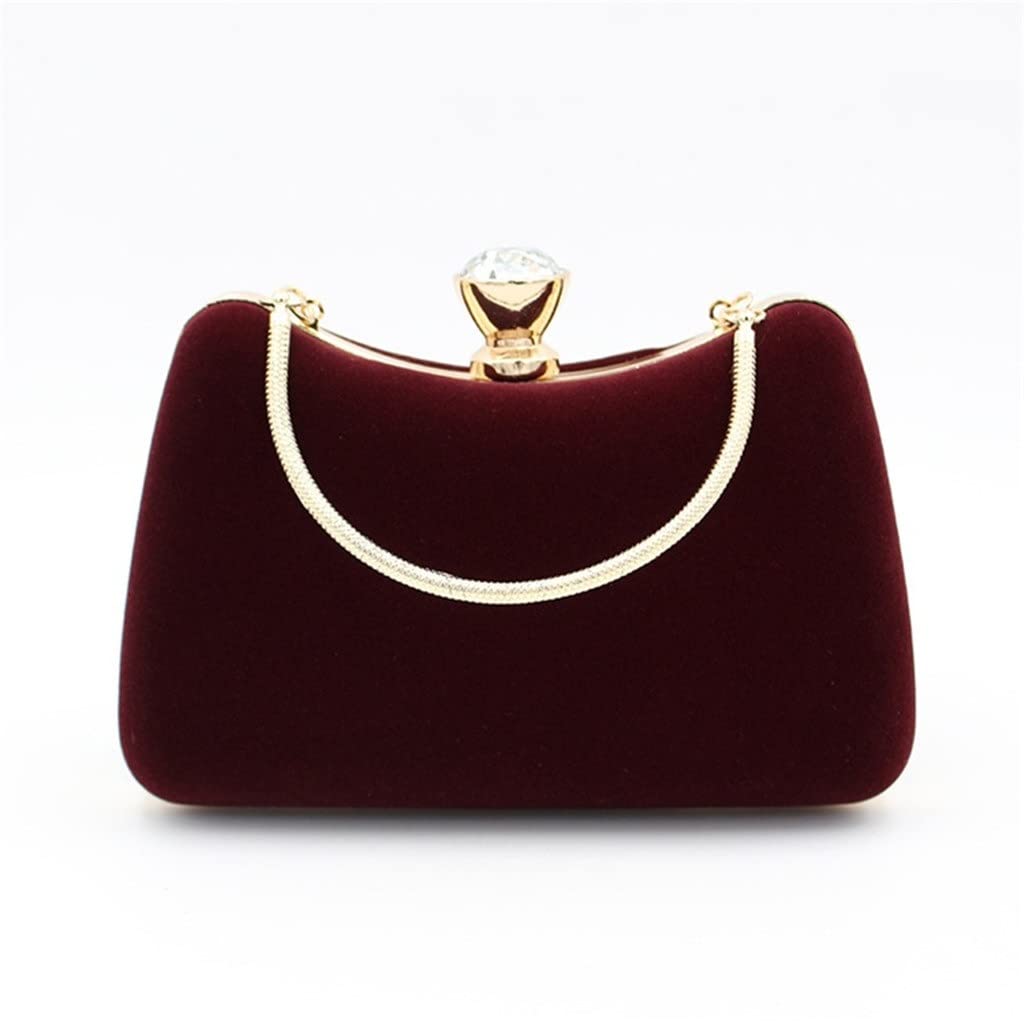 Amazon.com: YMGSCC Velvet Fashion Women Evening Bags with Diamonds